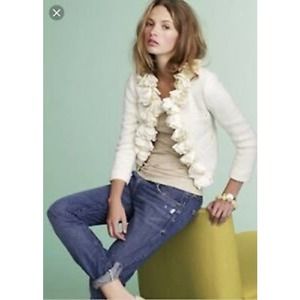 J. Crew Collection Cascading Flower Boucle Jacket